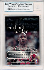 Skybox 1998-1999 Thunder Super Rave #106 Michael Jordan 21/25 / BGS Grade 9