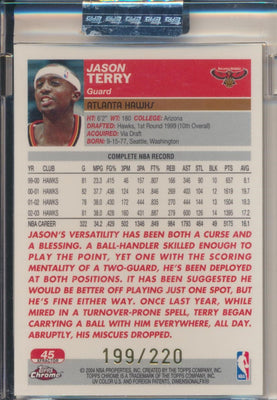 Topps  2003-2004 Chrome  X-Fractor #45 Jason Terry 199/220