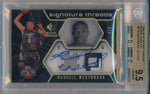 Upper Deck 2008-09 SP Rookie Threads Signature Threads Rookie Parallel #67 Russell Westbrook 4/4 / BGS Grade 9.5 / Auto Grade 10