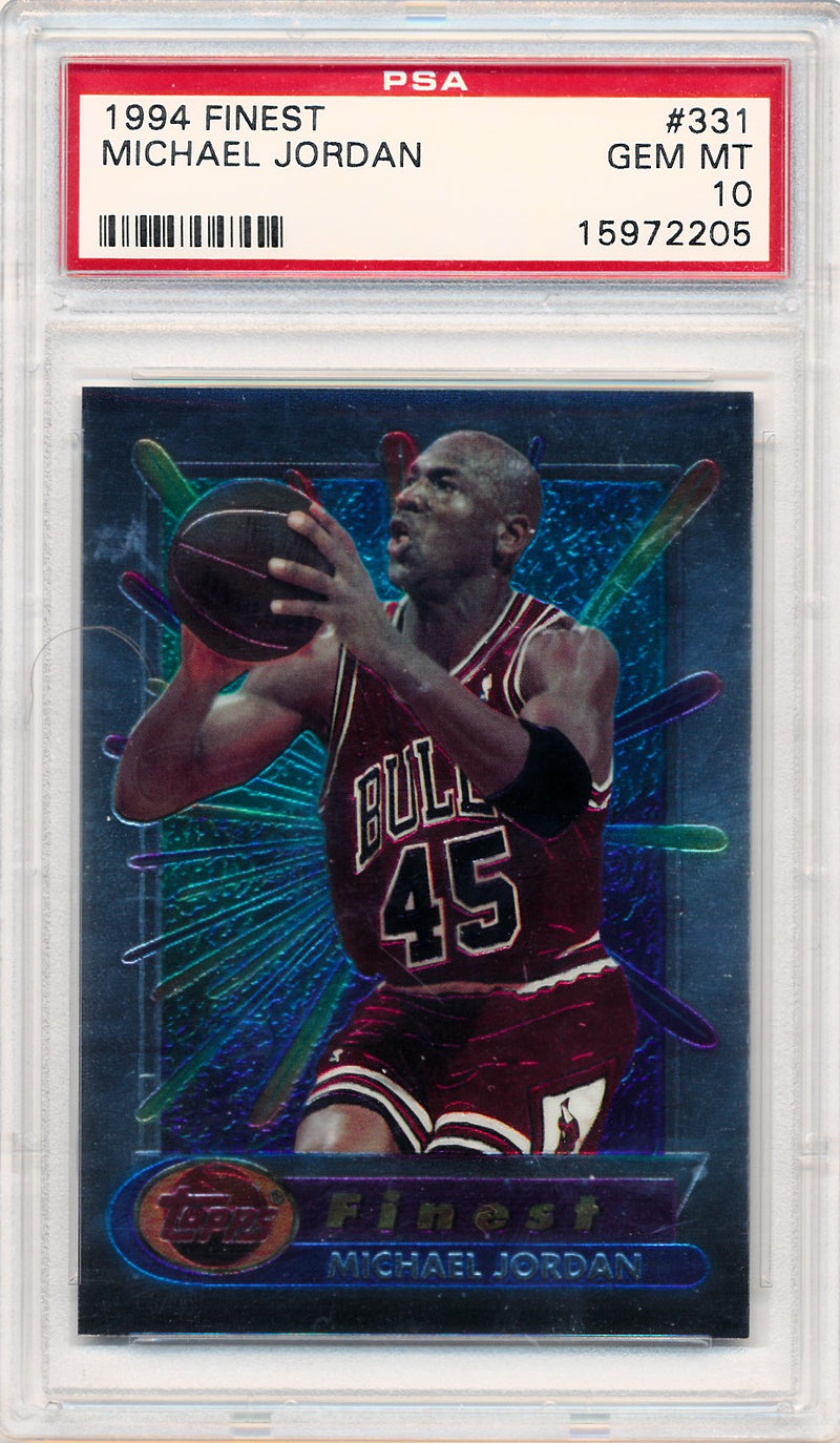 Topps 1994-1995 Finest  #331 Michael Jordan  / PSA Grade 10