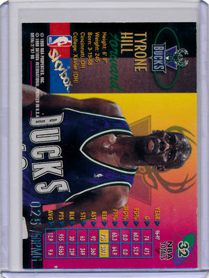 Skybox 1997-1998 Metal Universe Championship Precious Metal Gems #32 Tyrone Hill 25/50