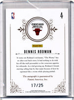 Panini 2010-2011 National Treasures Notable Nicknames  #4 Dennis Rodman 17/25