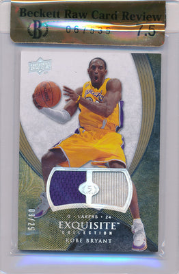 Upper Deck 2007-2008 Exquisite Collection  #3 Kobe Bryant 9/25