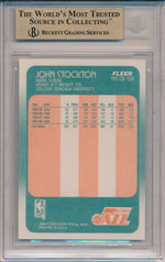 Fleer 1988-1989 Basketball RC #115 John Stockton  / BGS Grade 9.5