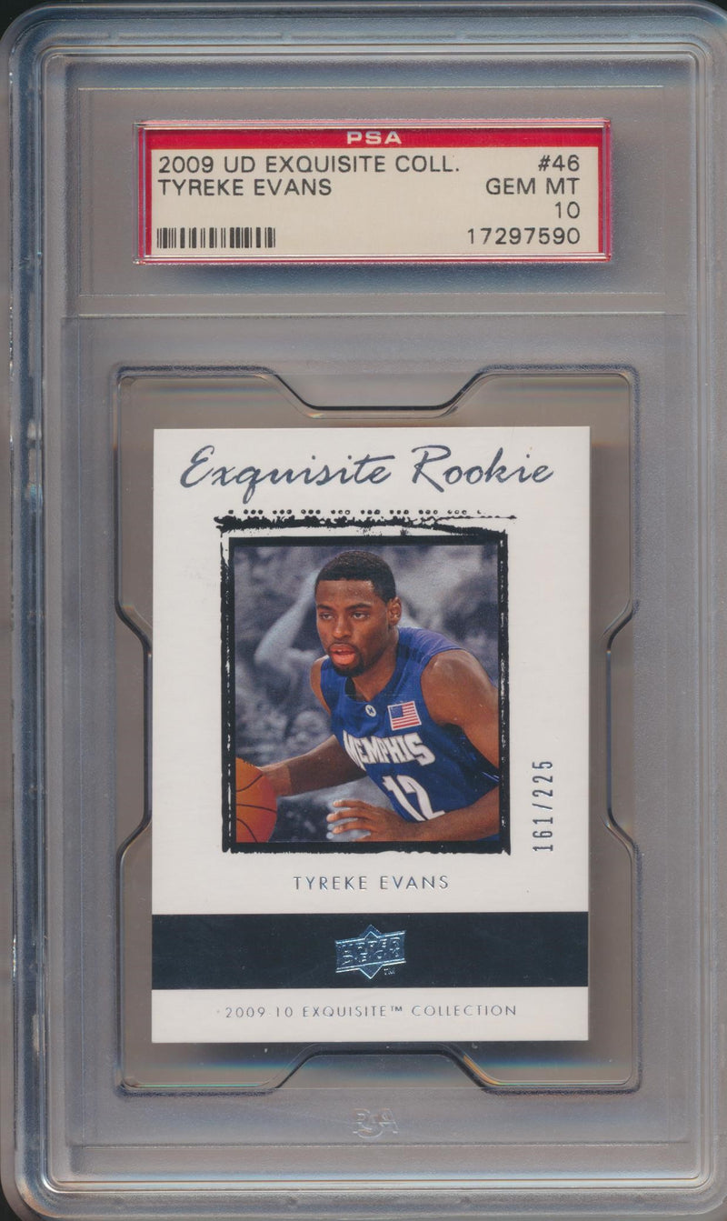 Upper Deck 2009-2010 Exquisite Collection Exquisite Rookie #46 Tyreke Evans 161/225 / PSA Grade 10