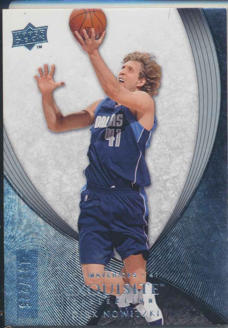 Upper Deck 2007-2008 Exquisite Collection Base #15 Dirk Nowitzki 136/225