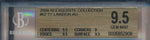 Upper Deck 2009-2010 Exquisite Collection Exquisite RC Auto #62 Ty Lawson 151/225 / BGS Grade 9.5 / Auto Grade 10