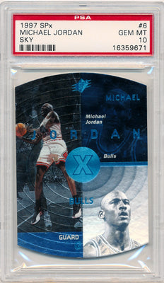 Upper Deck 1997-1998 SPX Sky #6 Michael Jordan  / PSA Grade 10