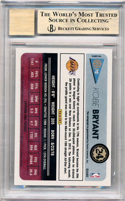 Panini 2012-2013 Past & Present Signatures #70 Kobe Bryant  / BGS Grade 10 / Auto Grade 10