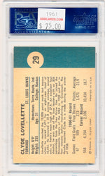 Fleer 1961 St. Louis Hawks  #29 Clyde Lovellette  / PSA Grade 7.5