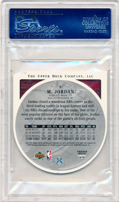 Upper Deck 2003 UD Standing O! Die-Cut, Embossed #9 Michael Jordan  / PSA Grade 10