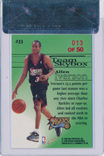 SkyBox 1997-1998 Premium Star Rubies #233 Allen Iverson 13/50 / BGS Grade 5