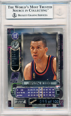 Skybox 1997-1998 Metal Universe Championship Precious Metal Gems Red #113 Jason Kidd 55/100 / BGS Grade 8.5