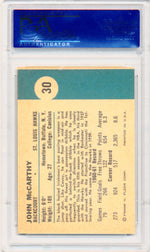 Fleer 1961 St. Louis Hawks  #30 John McCarthy  / PSA Grade 9