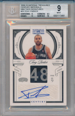 Topps 2001-2002 Chrome Refractors #155 Tony Parker  / BGS Grade 9.5