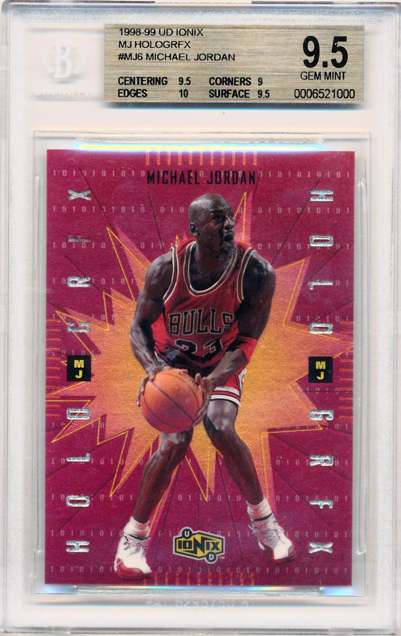 Upper Deck 1998-1999 Ionix MJ Hologrfx #MJ6 Michael Jordan  / BGS Grade 9.5