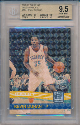 Panini 2010-2011 DonRuss Press Proofs #134 Kevin Durant 35/100 / BGS Grade 9.5