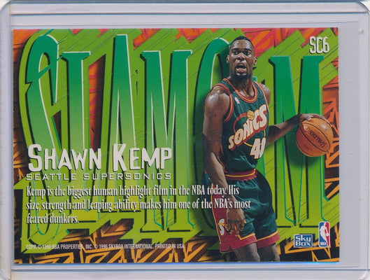 SkyBox 1996-1997 Z-Force Slam Cam #SC6 Shawn Kemp