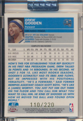 Topps  2003-2004 Chrome  X-Fractor #87 Drew Gooden  110/220