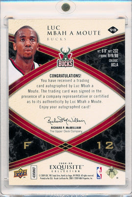 Upper Deck 2008-2009 Exquisite Collection Rookie Parallel #98 Luc Mbah A Moute 18/21