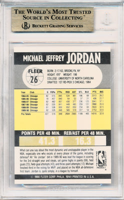 Fleer 1990-1991   #26 Michael Jordan  / BGS Grade 10