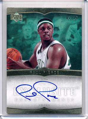 Upper Deck 2006-2007 Exquisite Collection Exquisite Enshrinements #EXPP Paul Pierce 3/25