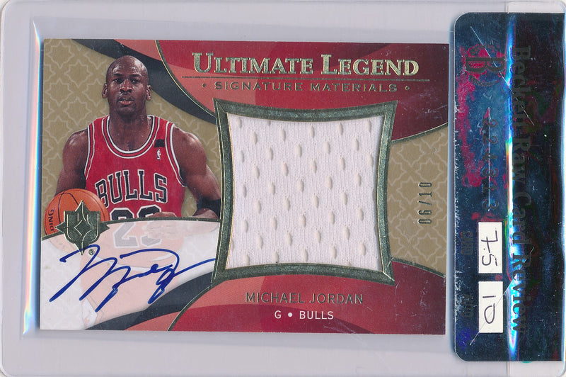 Upper Deck 2008-2009 Ultimate Collection Ultimate Legend Signature Materials #UML-MJ Michael Jordan 6/10 / Auto Grade 10