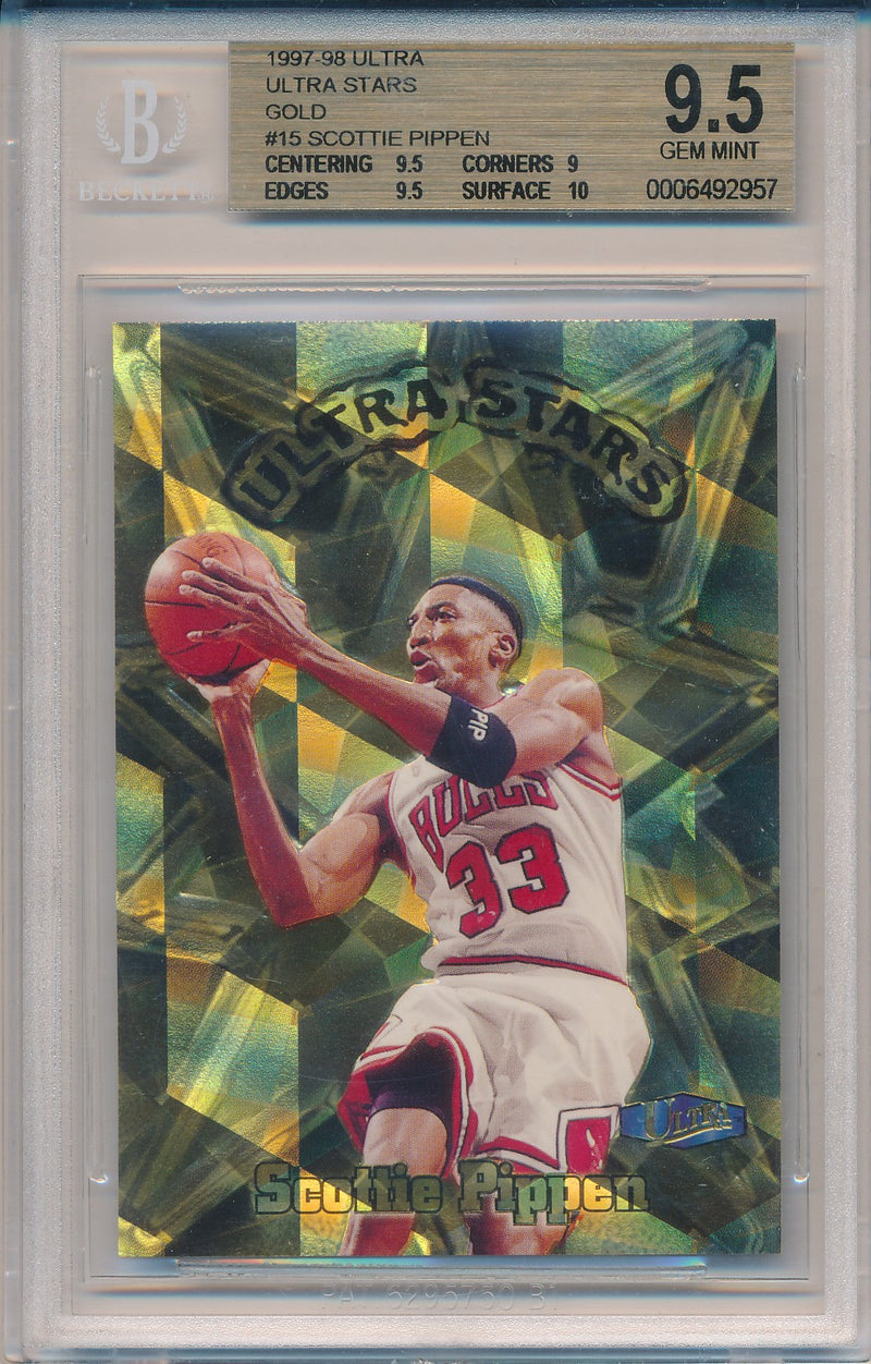 Fleer 1997-1998 Ultra Ultra Stars #15/20US Scottie Pippen  / BGS Grade 9.5