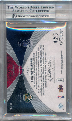 Upper Deck 2007-2008 Exquisite Collection Trios Patch #DHC Kevin Durant / Al Horford / Mike Conley 7/10 / BGS Grade 9