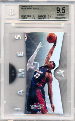 Fleer 2006-2007 E-X   #6 Lebron James  / BGS Grade 9.5