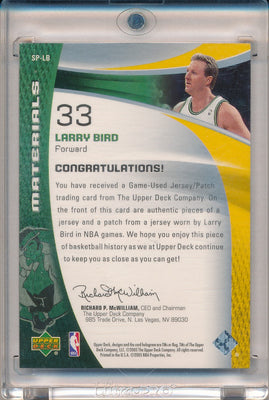 Upper Deck 2005-2006 SP Game Used Authentic Game Materials #SP-LB Larry Bird 4/10