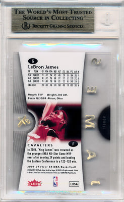 Fleer 2006-2007 E-X   #6 Lebron James  / BGS Grade 9.5