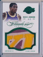 Panini 2012-2013 Flawless Emerald Jumbo Patches #19 Magic Johnson 4/5