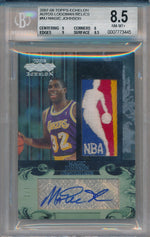 Topps 2007-2008 Echelon Autos Logoman Relics #TEALR-MJ Magic Johnson 1/1 / BGS Grade 8.5 / Auto Grade 10