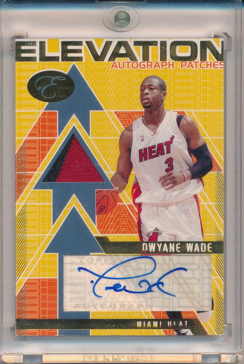 Topps 2007-2008 Elevation  Autograph Patches #EAP-DW Dwyane Wade 1/9