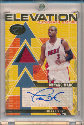 Topps 2007-2008 Elevation  Autograph Patches #EAP-DW Dwyane Wade 1/9