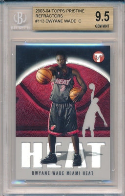 Topps 2003-2004 Pristine Refractors #113 Dwyane Wade 1365/1999 / BGS Grade 9.5