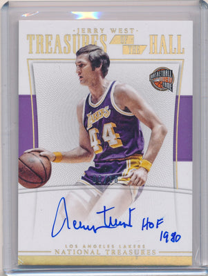 Panini 2015-2016 National Treasures  Treasures Of The Hall #TH-JWS Jerry West 9/10