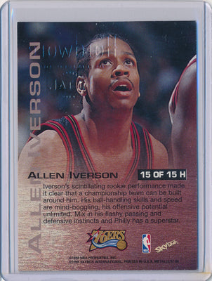 SkyBox 1997-1998 Metal Universe Hardware #15/15H Allen Iverson