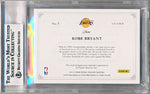 Panini 2012-2013 National Treasures Colossal Materials Jersey Numbers Prime #5 Kobe Bryant 11/25 / BGS Grade 9