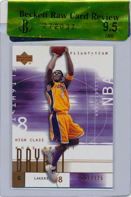 Upper Deck 2002 Fli6ht>Team High Class #8 Kobe Bryant 101/125