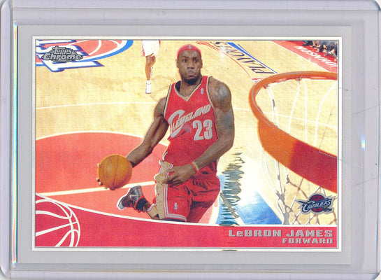 Topps 2009 Chrome Refractor #16 Lebron James 28/500