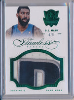 Panini 2012-2013 Flawless Emerald Jumbo Patches #49 O.J Mayo 4/5