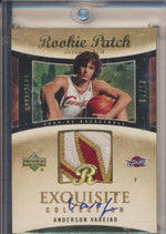 Upper Deck 2004-2005 Exquisite Collection Gold RPA #62 Anderson Varejao 7/17