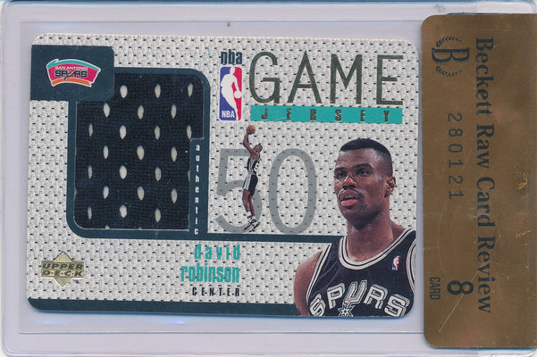 Upper Deck 1997-1998 NBA All Stars Game Jerseys #GJ12 David Robinson  / BGS Grade 8