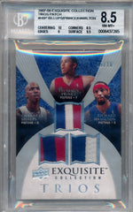 Upper Deck 2007-2008 Exquisite Collection Trios Patch #HBP Chauncey Billups / Tayshaun Prince / Richard Hamilton 5/10 / BGS Grade 8.5