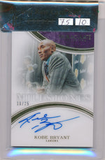 Panini 2015-2016 Immaculate Collection Milestones #1 Kobe Bryant 10/25 / Auto Grade 10