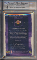 Upper Deck 2003-2004 Exquisite Collection Extra Exquisite Jumbo Patch #EE-KB1 Kobe Bryant 22/75 / BGS Grade 9