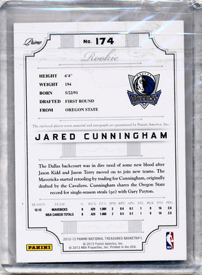 Panini 2012-2013 National Treasures  Gold #174 Jared Cunningham 3/5 / BGS Grade 8.5