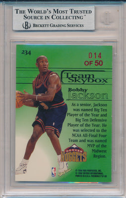 SkyBox 1997-1998 Premium Star Rubies #234 Bobby Jackson 14/50 / BGS Grade 9